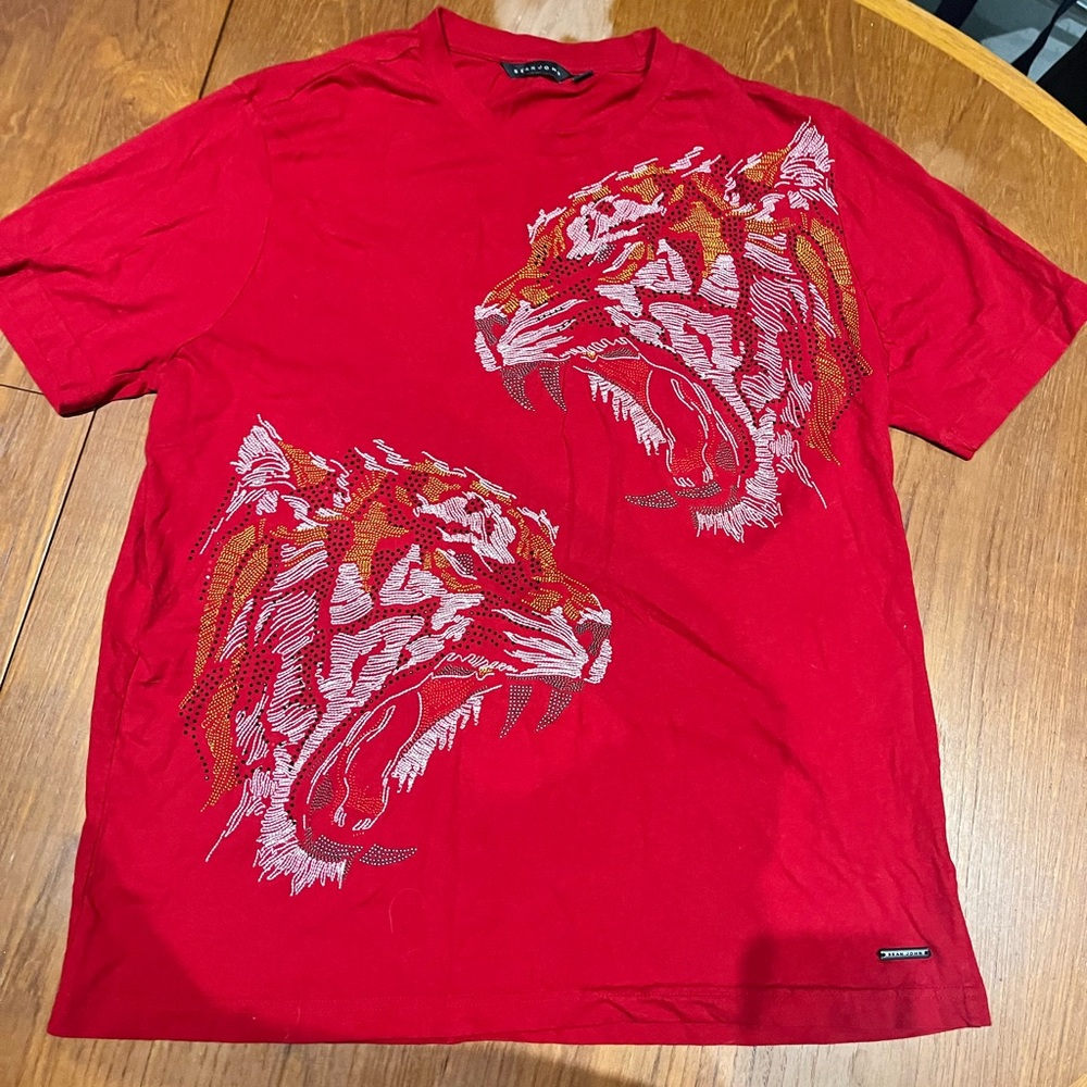 Red Tiger Mens Cotton T-shirt